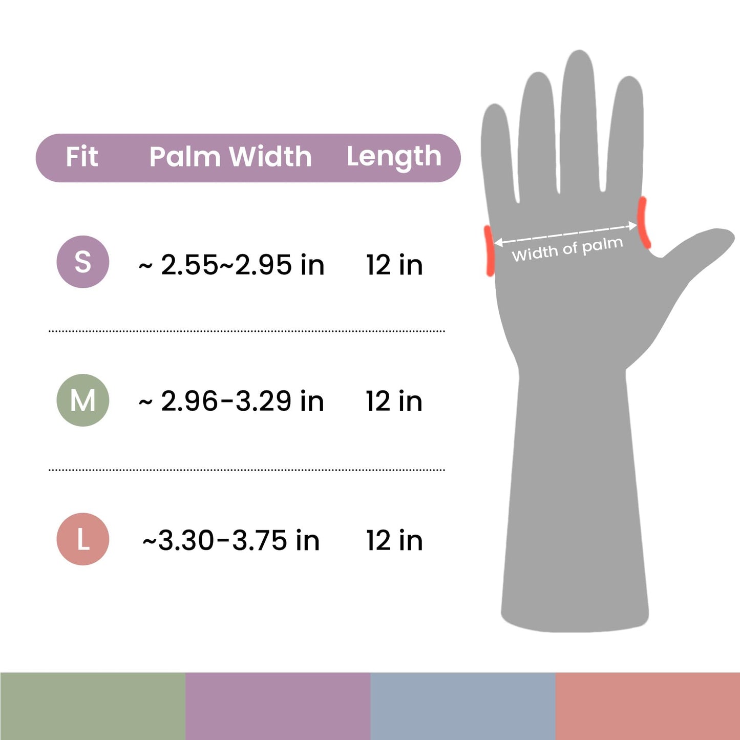 Rubber Cleaning Gloves for Dishwashing, 4 Pairs Reusable Kitchen Gloves for Washing Dishes and Household Cleaning, Colorful Dish Gloves with Flocked Lining and Non-Slip Grip, Pefect for Woman Men - M